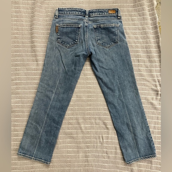 Paige Denim Crop Jeans Size 26 Womens lighter wash classic vintage boho style - Picture 4 of 7